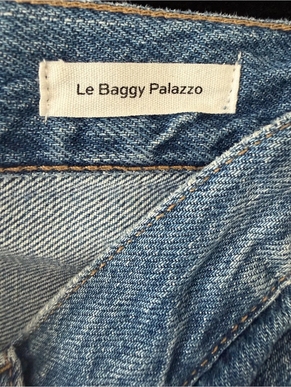 FRAME Le Baggy Palazzo Jeans in Seafarer, Size 26 - Picture 12 of 13